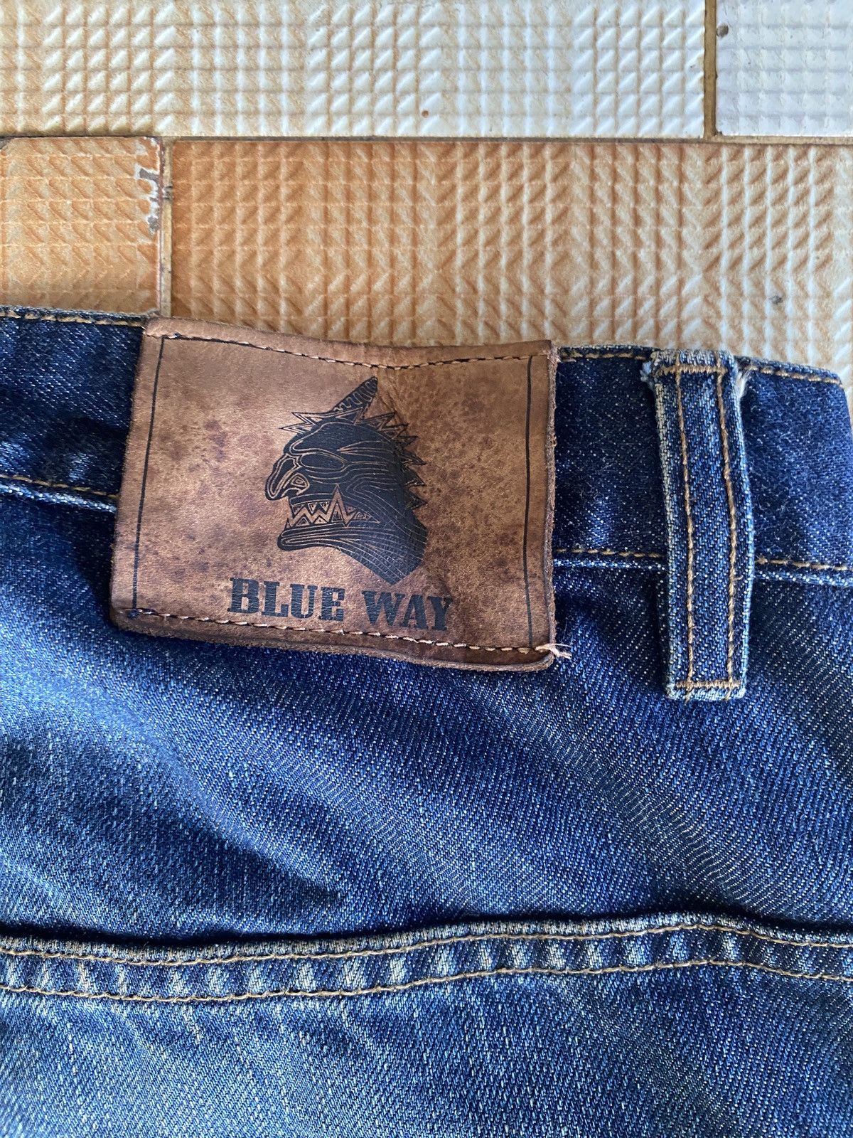 Vintage blue way straight cut denim