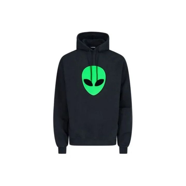 Balenciaga Balenciaga SS21 Black Graphic Hoodie for Men Size US XS / EU 42 / 0 - 1 Thumbnail