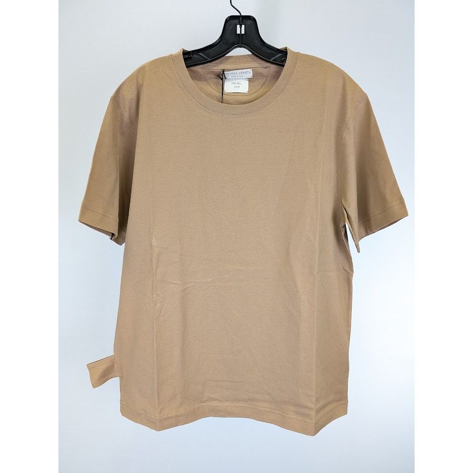 Bottega Veneta o1rshd1 Basic Jersey T-Shirt in Beige Size US M / EU 48-50 / 2 - 3 Thumbnail