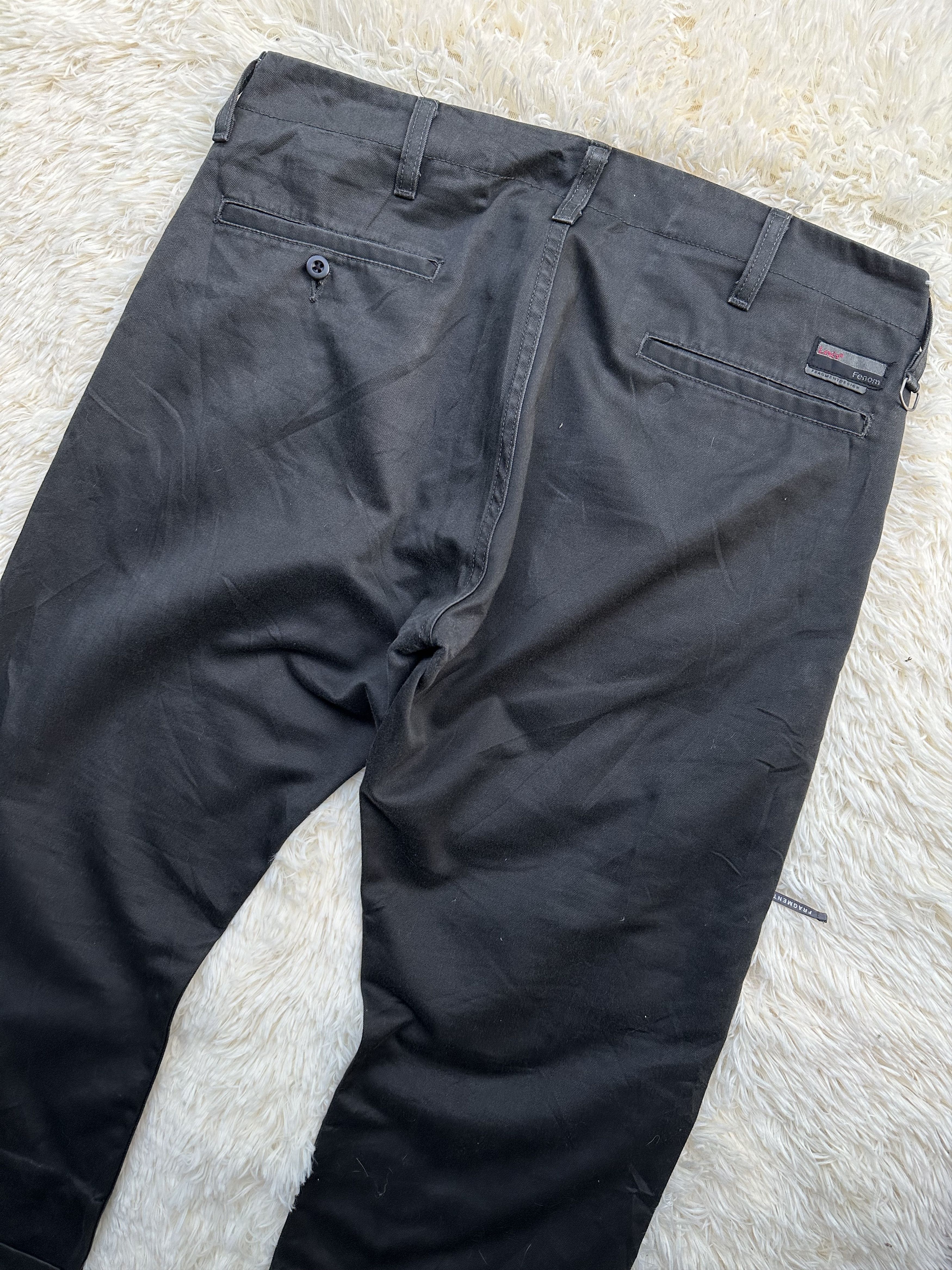 Fragment Design × Levi's Reconstructed Levi’s Fenom X Fragment Design Cropped Pant Size US 34 / EU 50 - 9 Thumbnail