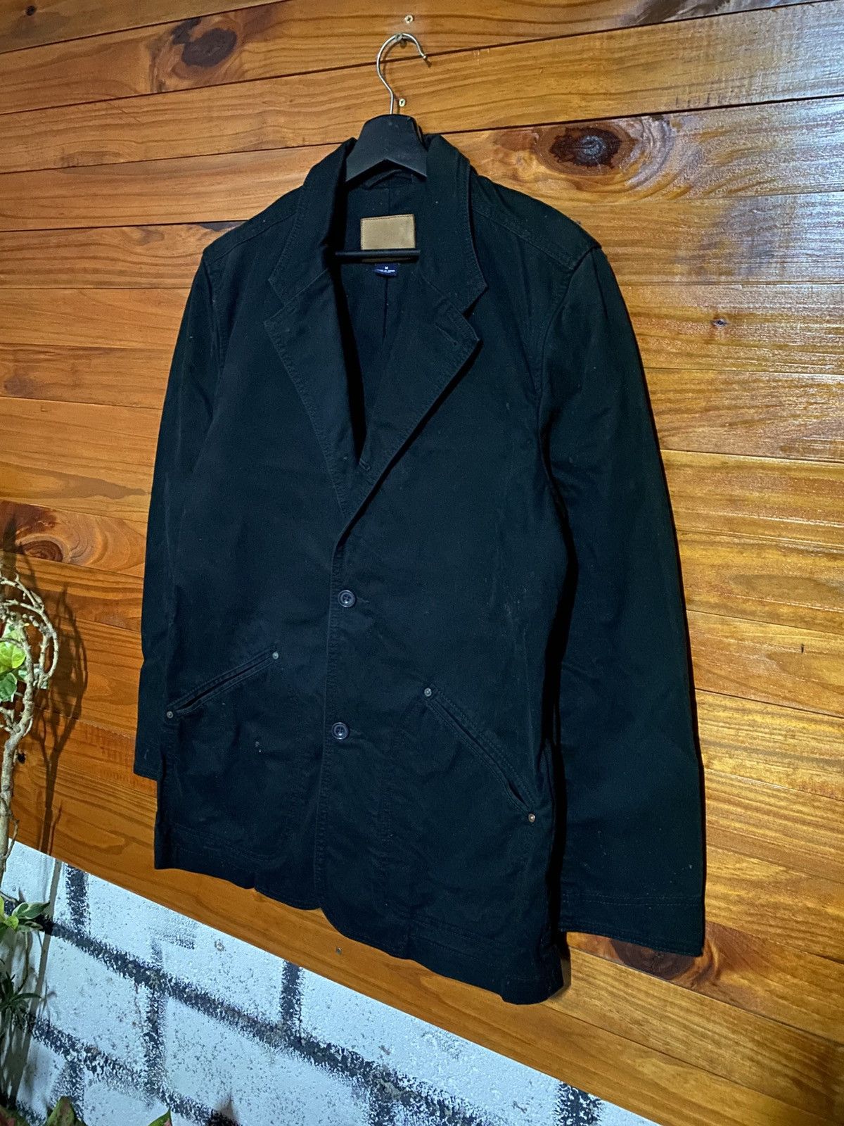 Gap Vintage GAP Black Utility Blazer Jacket Minimalist Workwear Size US M / EU 48-50 / 2 - 4 Thumbnail