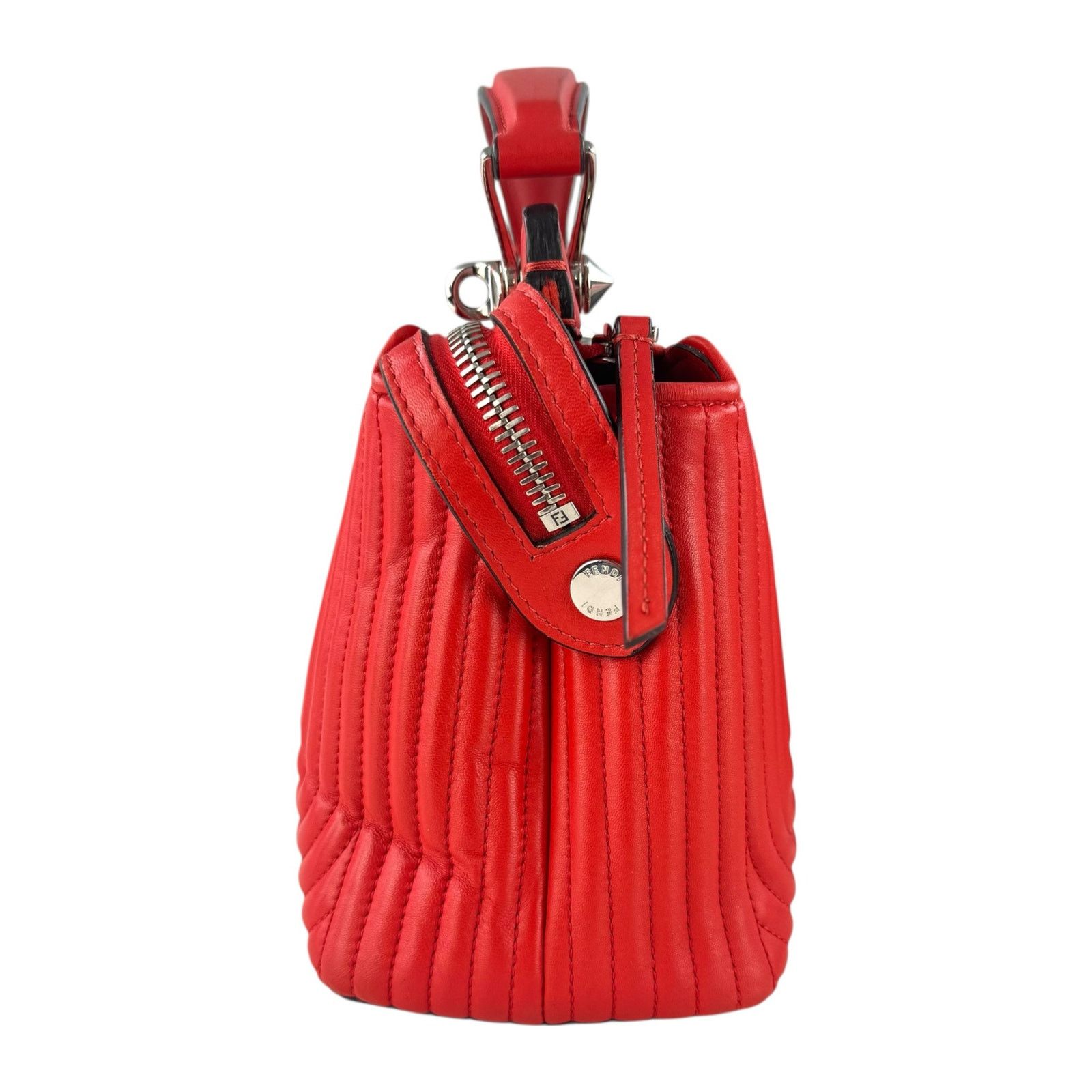 Fendi Fendi Dotcom Click Quilted Leather Shoulder Bag Size ONE SIZE - 7 Thumbnail