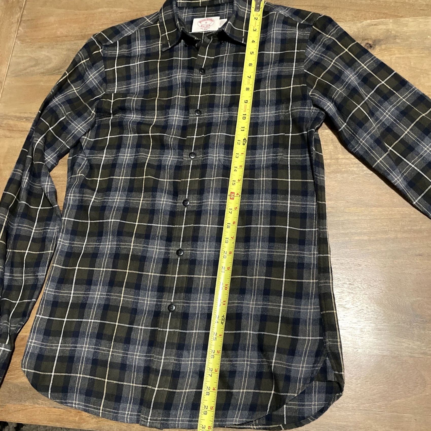 Brooks Brothers Brooks Brothers Plaid Lightweight Flannel Mens Small Slim Long Sleeve Button-Up Shirt Outdoor Size US S / EU 44-46 / 1 - 5 Thumbnail