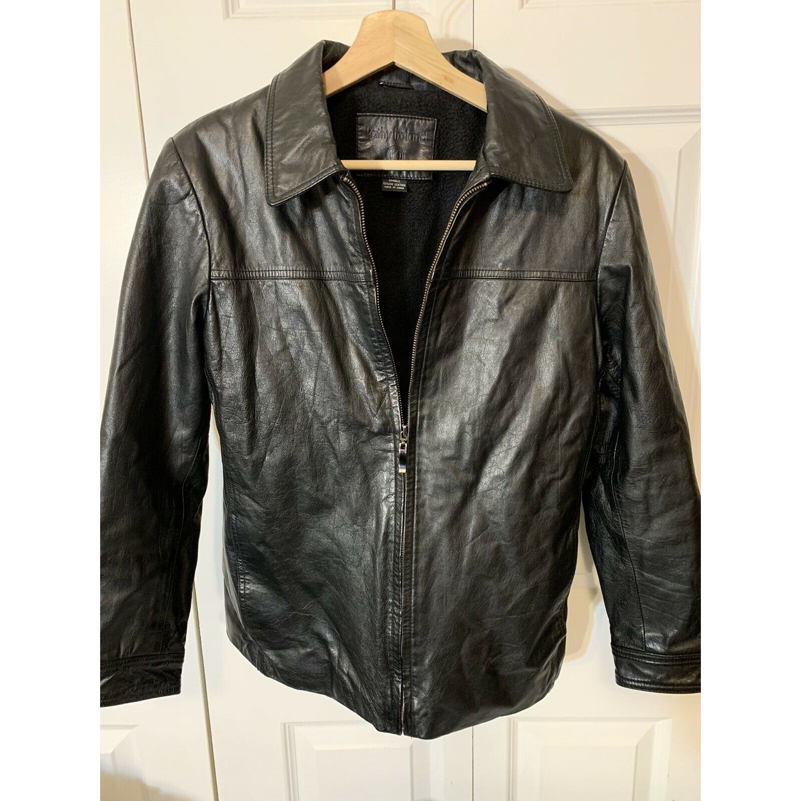 Other Kathy Ireland Black Leather Jacket Coat Women's Sz M Size M / US 6-8 / IT 42-44 - 9 Thumbnail