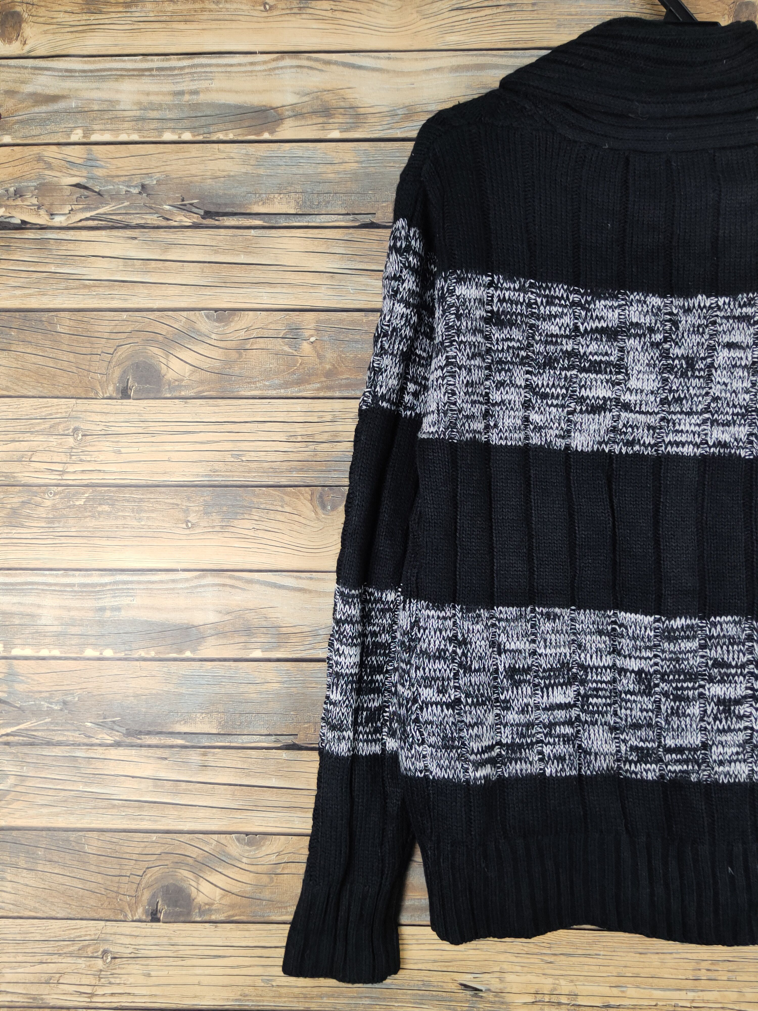 Aran Isles Knitwear Lock Heaven Black Knitwear Cardigan #W1191 Size L / US 10 / IT 46 - 8 Thumbnail