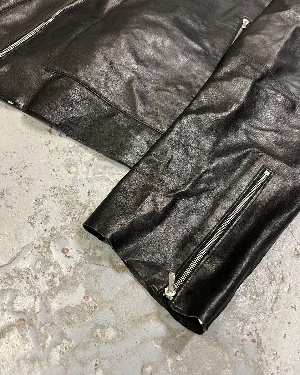 Jil Sander Jil Sander Black Leather Racer Jacket Size US M / EU 48-50 / 2 - 6 Thumbnail