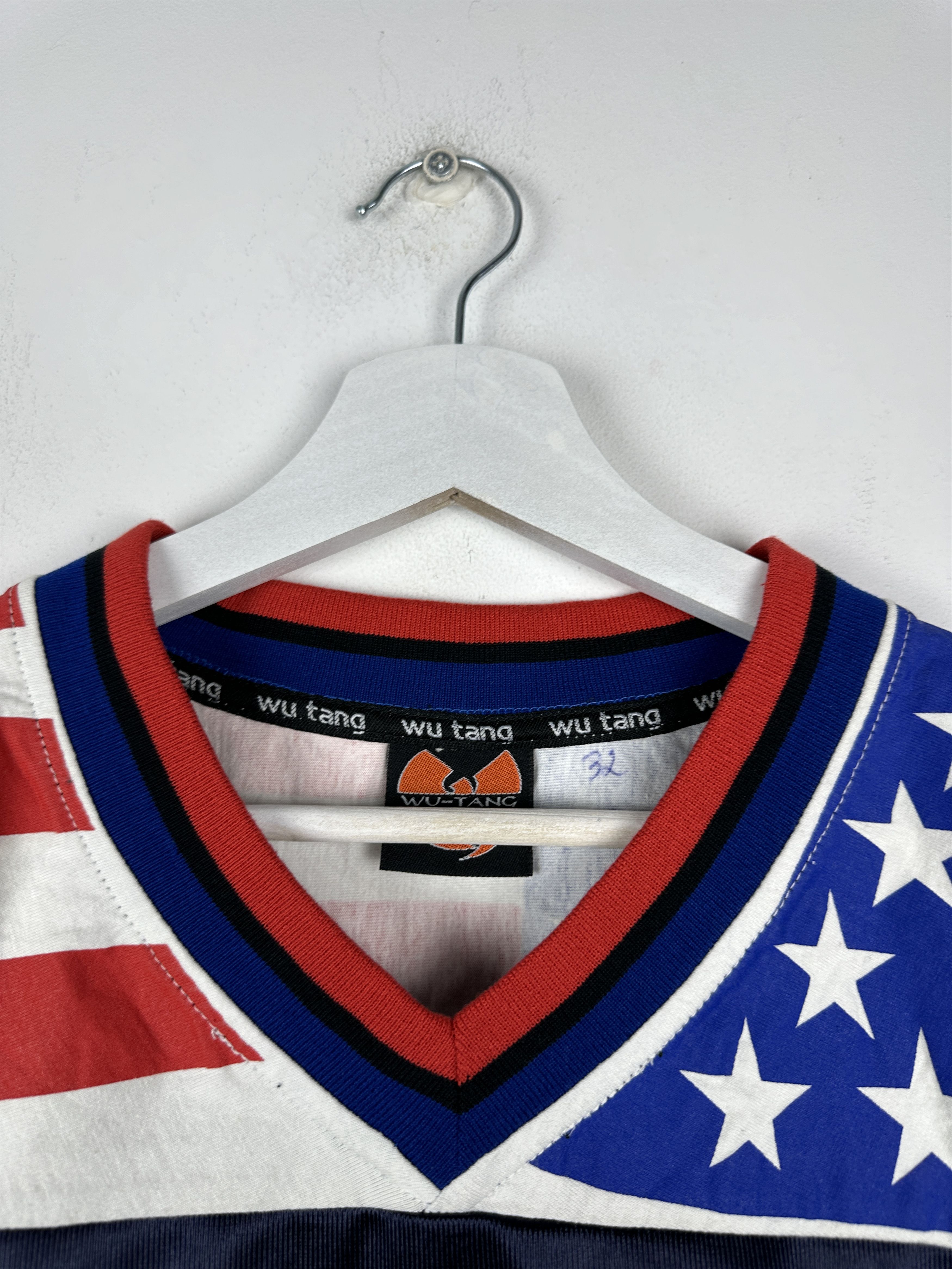Wu-Tang Clan Wu-Tang Clan 90s Vintage USA Flag Jersey T Shirt Tee Rap Size US XL / EU 56 / 4 - 5 Thumbnail