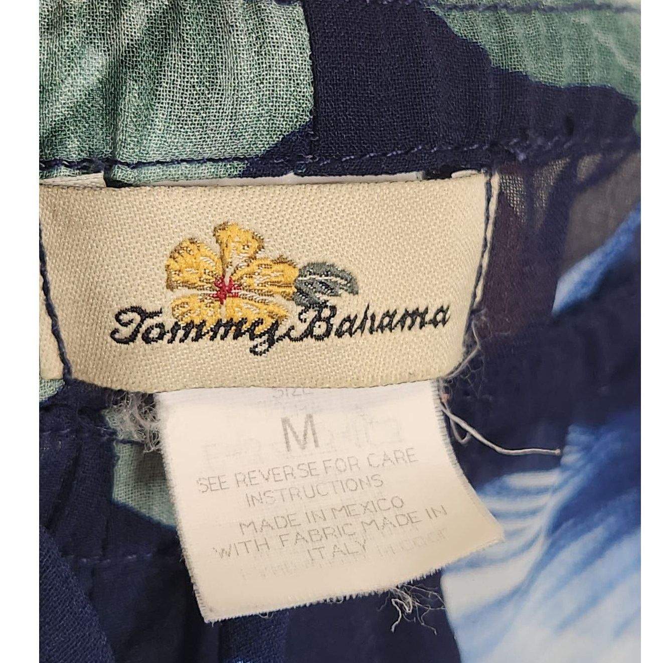 Tommy Bahama Vintage Tommy Bahama Sheer Thin Hawaiian Womens Pants Flower Size 33" - 4 Thumbnail
