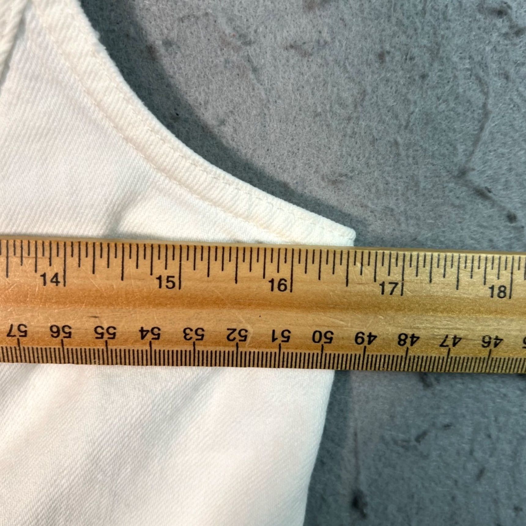Madewell Madewell Vest Shirt Womens White Cotton Button-Front Vest Top 2 Adult Womens Regular Size White Solid Denim Jacket Style Basic Jacket Vintage No Size XS / US 0-2 / IT 36-38 - 5 Thumbnail