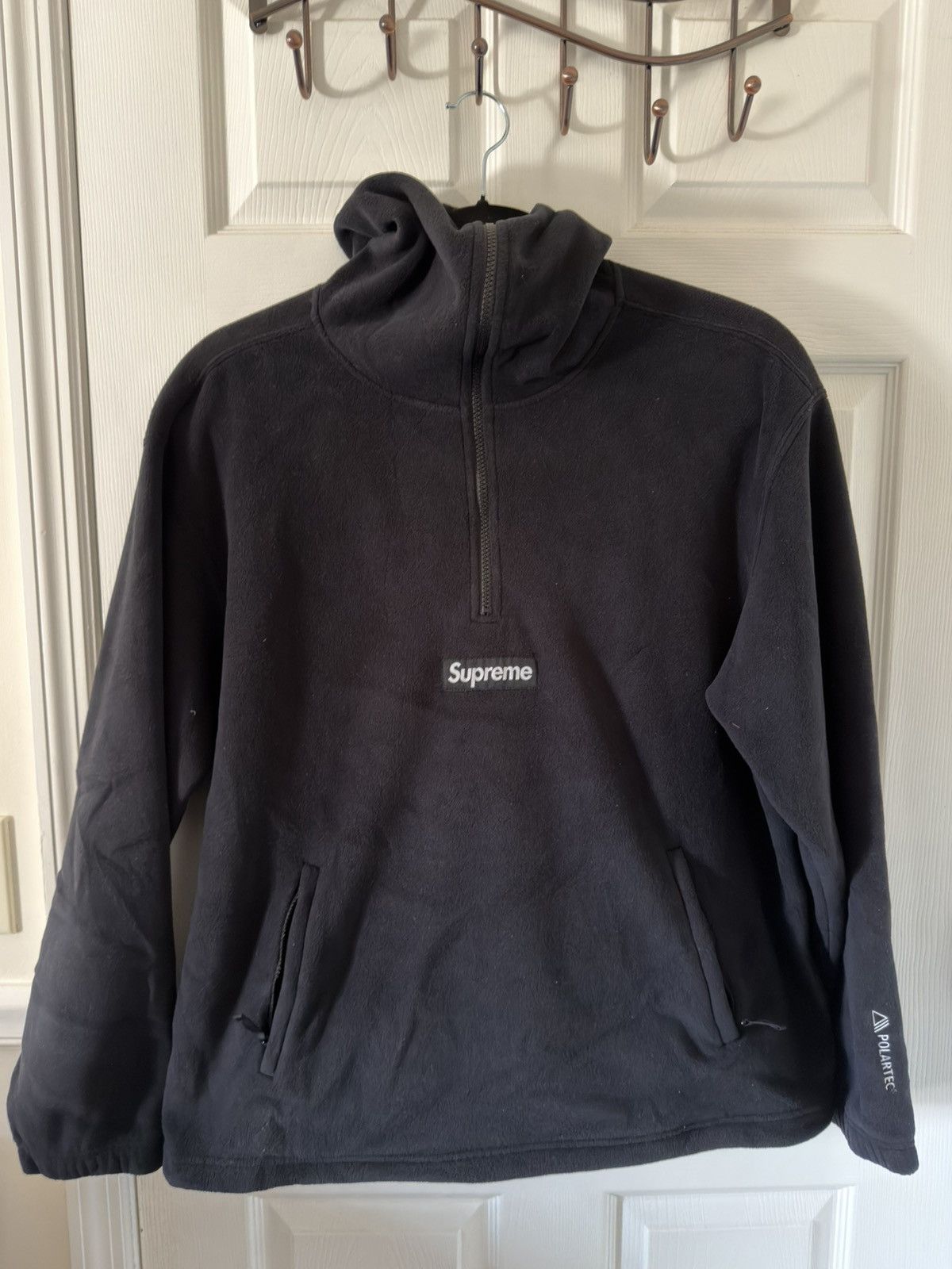 Supreme Polartec Facemask Half Zip Hooded Sweatshirt SZ XL