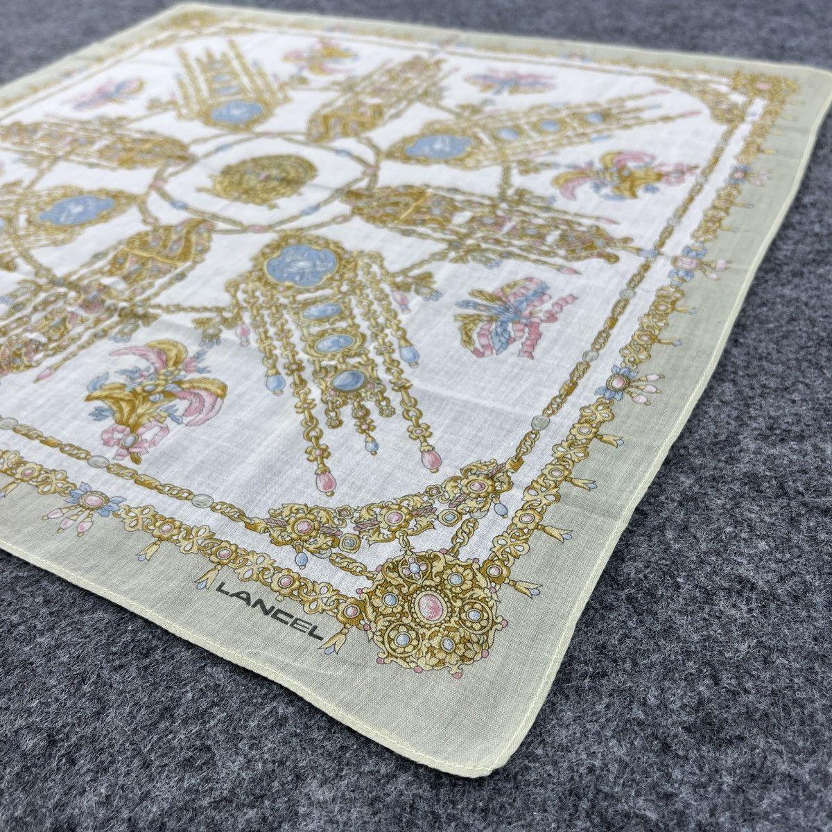 Lancel × Vintage Lancel Handkerchief / Bandana / Neckerchief B534 Size ONE SIZE - 4 Thumbnail