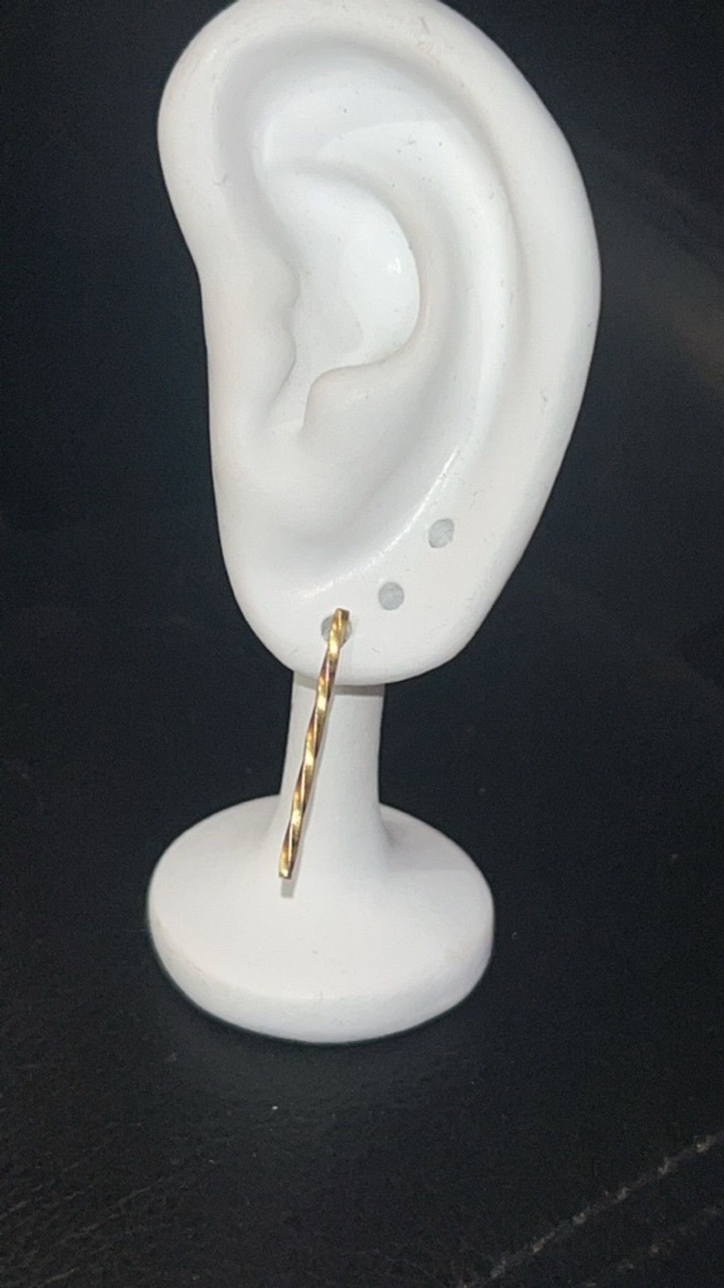 The Unbranded Brand Women's Unbranded Gold Twisted Bar Stud Earrings One Size Size ONE SIZE - 1 Thumbnail