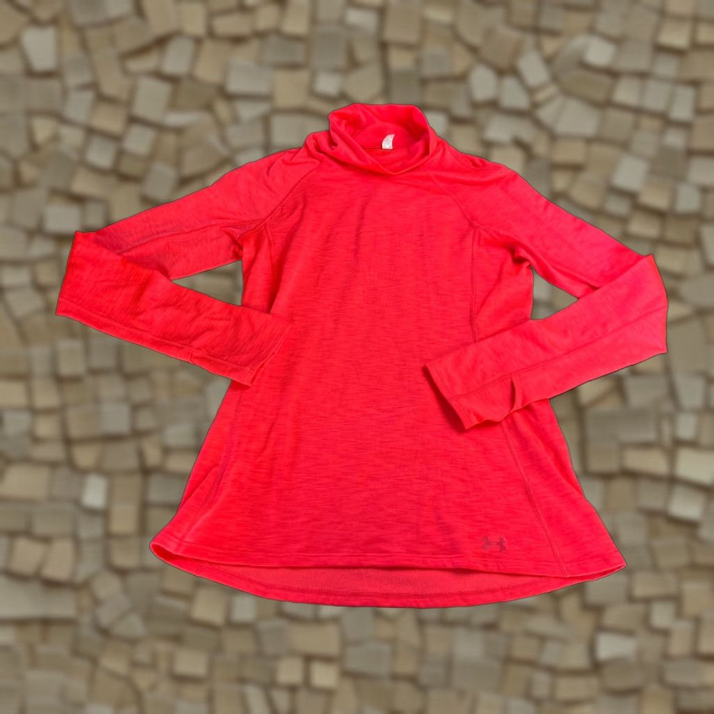 Under Armour Under Armour Sweatshirt Women's Medium Pink Fleece Lined Cowl Neck Pullover Casual Fall Spring Summer Neon Size M / US 6-8 / IT 42-44 - 1 Thumbnail