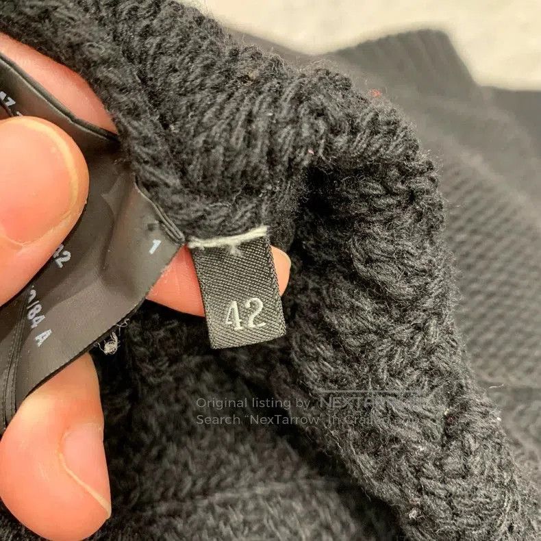 Prada Prada Black Wool Knit Cardigan Sweater. Size US L / EU 52-54 / 3 - 4 Thumbnail