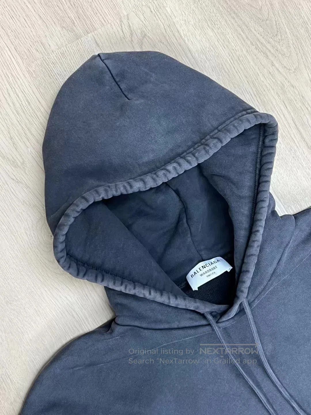 Balenciaga Balenciaga Gray Embroidered Hoodie XS. Size US XS / EU 42 / 0 - 5 Thumbnail