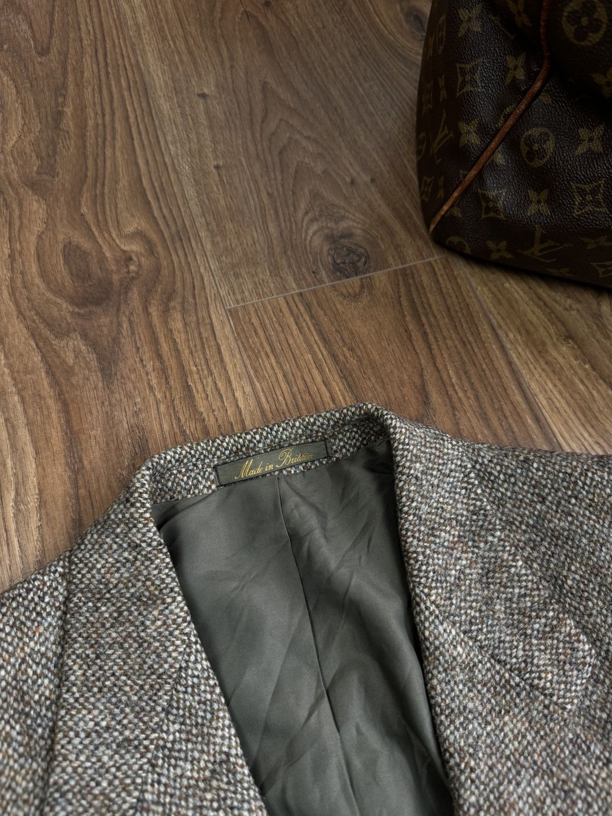 Harris Tweed Vintage wool blazer Harris Tweed 80s original luxury item Size 36R - 2 Thumbnail
