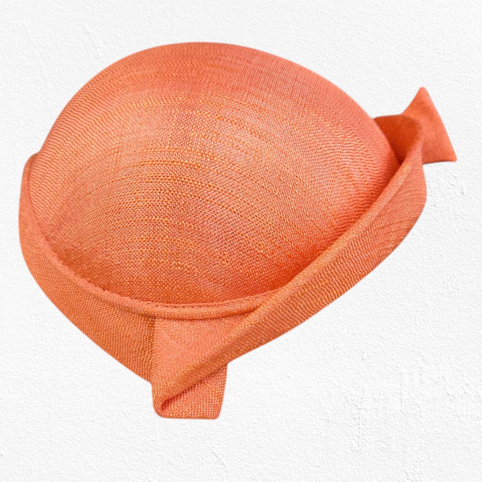 Vintage 1920s Orange Cloche Hat Art Deco Style Size ONE SIZE - 4 Thumbnail