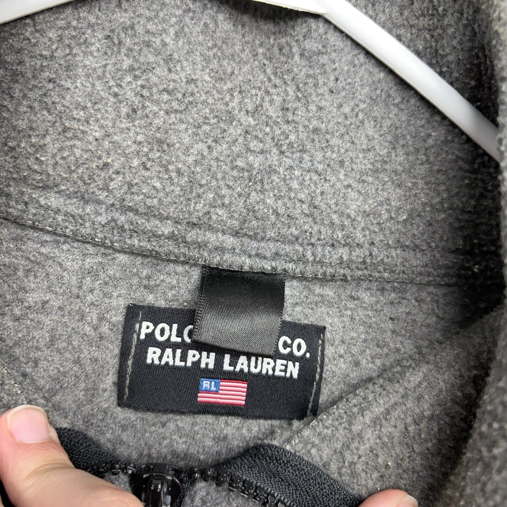 Ralph Lauren VINTAGE Ralph Lauren Polo Jacket Mens XL Quarter Zip Fleece 1/4 Zip Embroidered Logo USA Gray Size US XL / EU 56 / 4 - 7 Thumbnail