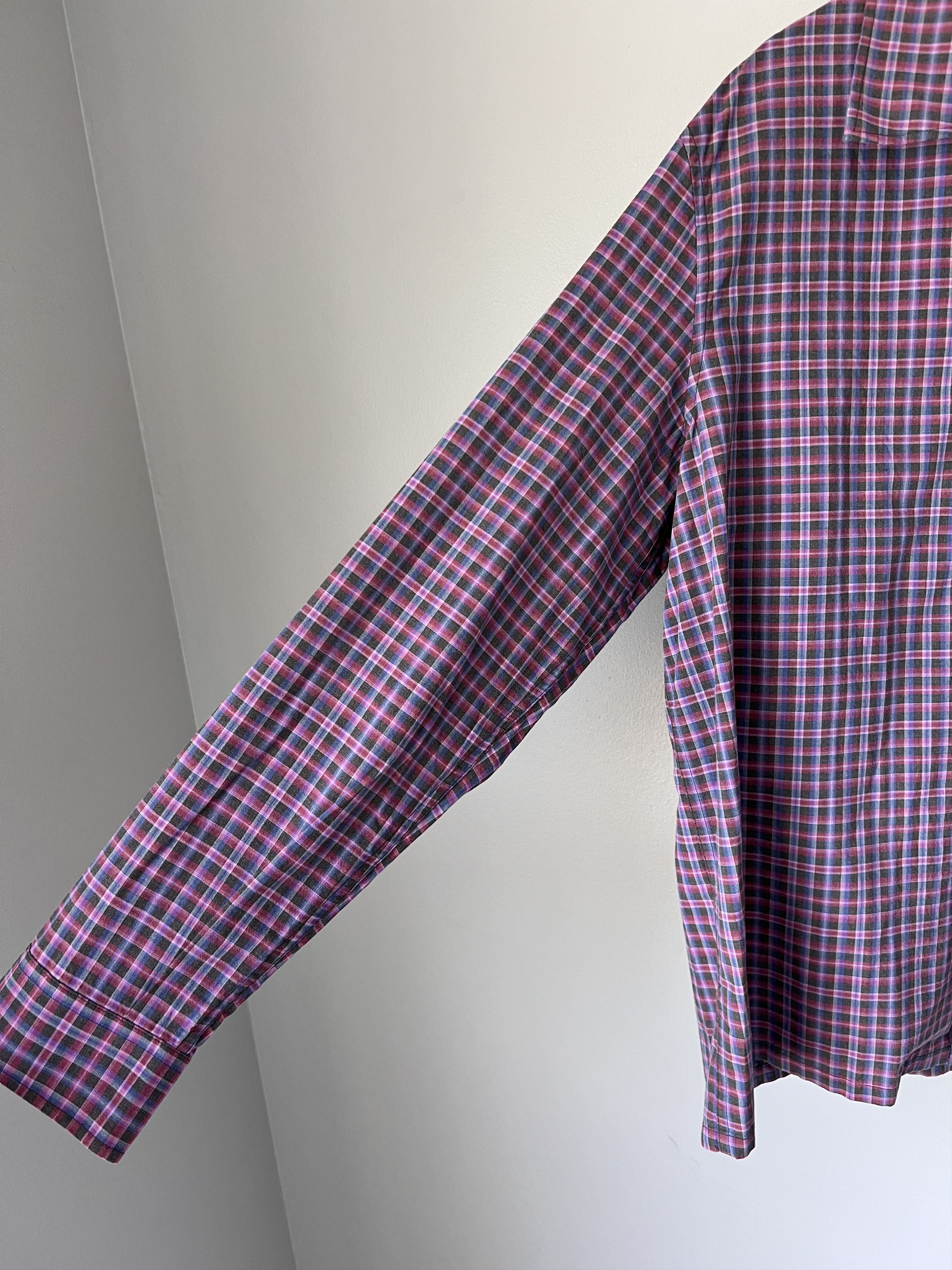 Our Legacy Our Legacy Heusen Shirt in Venice Check Seersucker Red Size US M / EU 48-50 / 2 - 4 Thumbnail