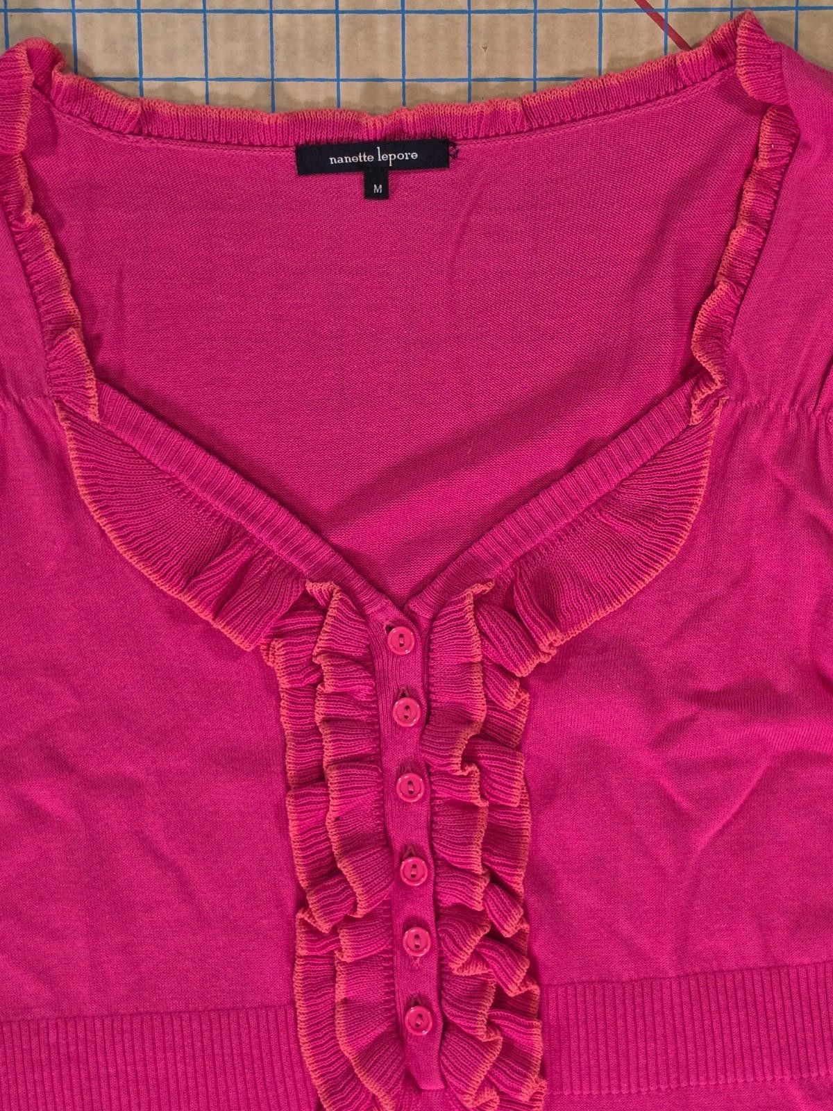Other Nanette Lepore Pink Textured Sheath Dress Pockets Medium Y2K Size M / US 6-8 / IT 42-44 - 2 Thumbnail