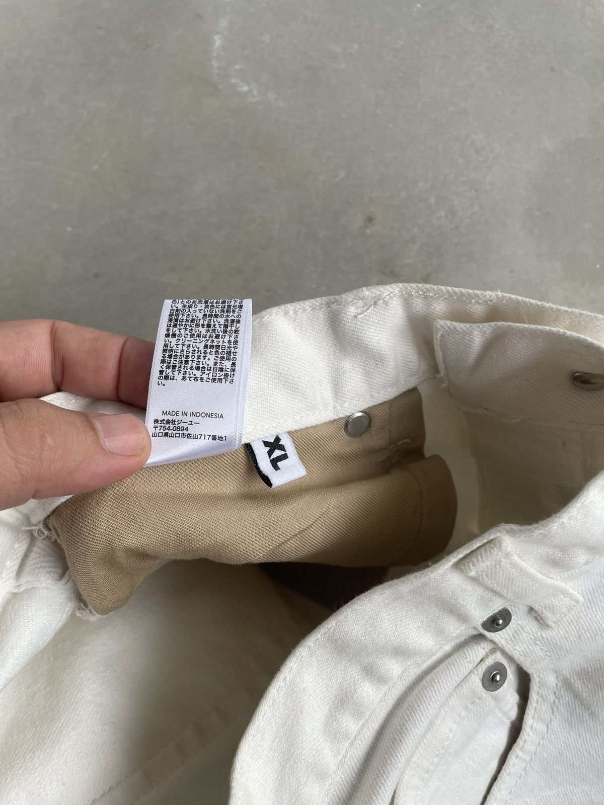 GU × Kim Jones GU X KIM JONES WHITE DENIM PANT Size US 30 / EU 46 - 10 Thumbnail