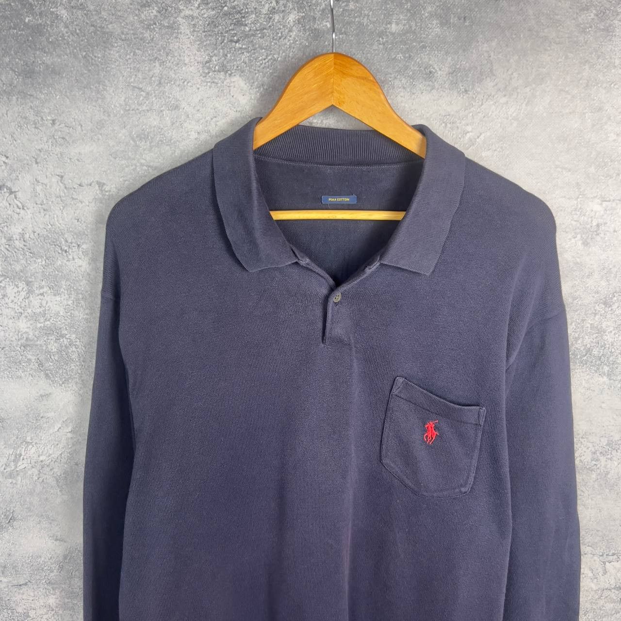 Polo Ralph Lauren Polo Ralph Lauren Men's Size XL Long Sleeve Cotton Blue ` Size US XL / EU 56 / 4 - 2 Thumbnail