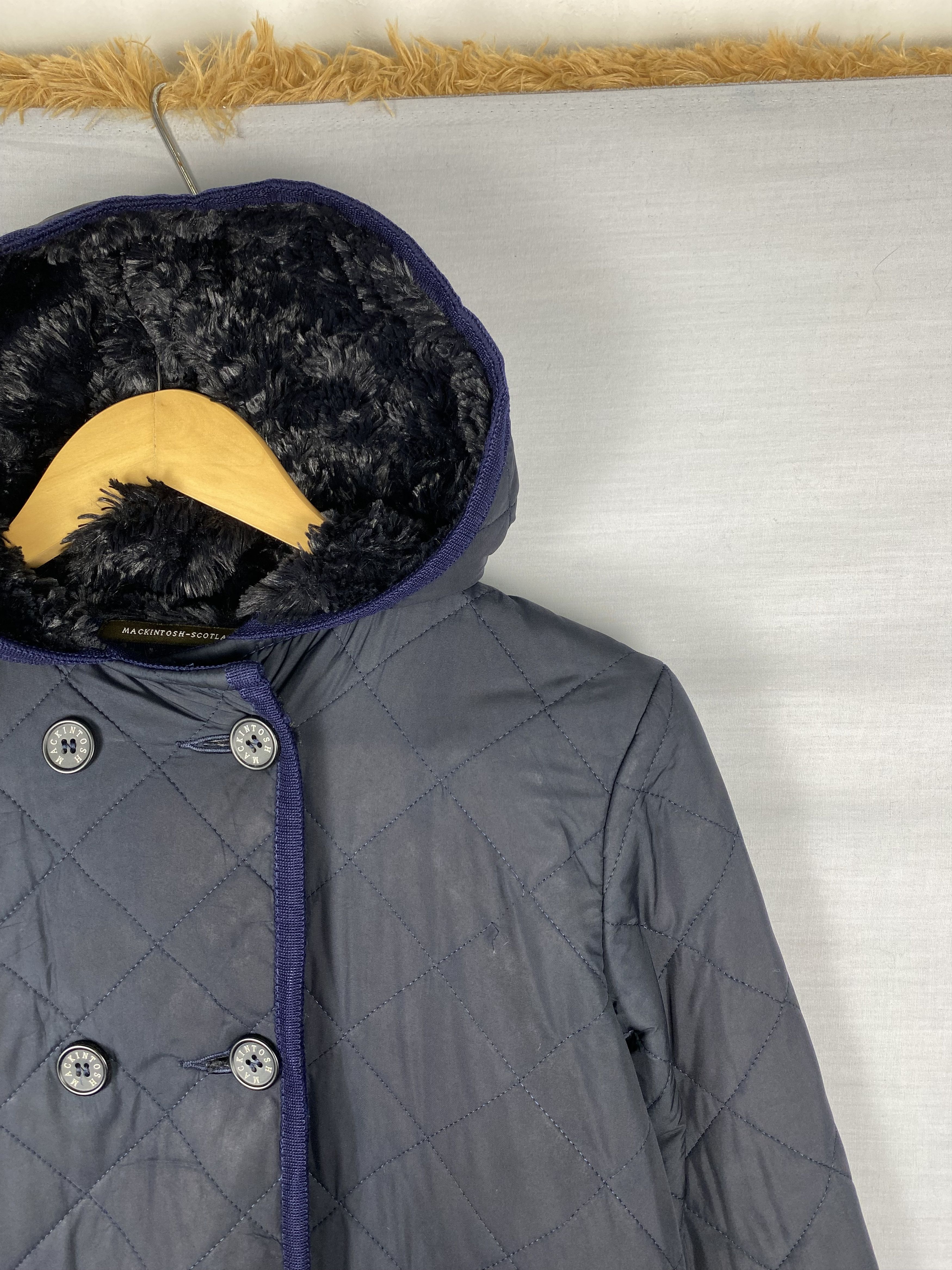Mackintosh Vintage MACKINTOSH Sherpa Lining Button Up Quilted Jacket Size US S / EU 44-46 / 1 - 2 Thumbnail