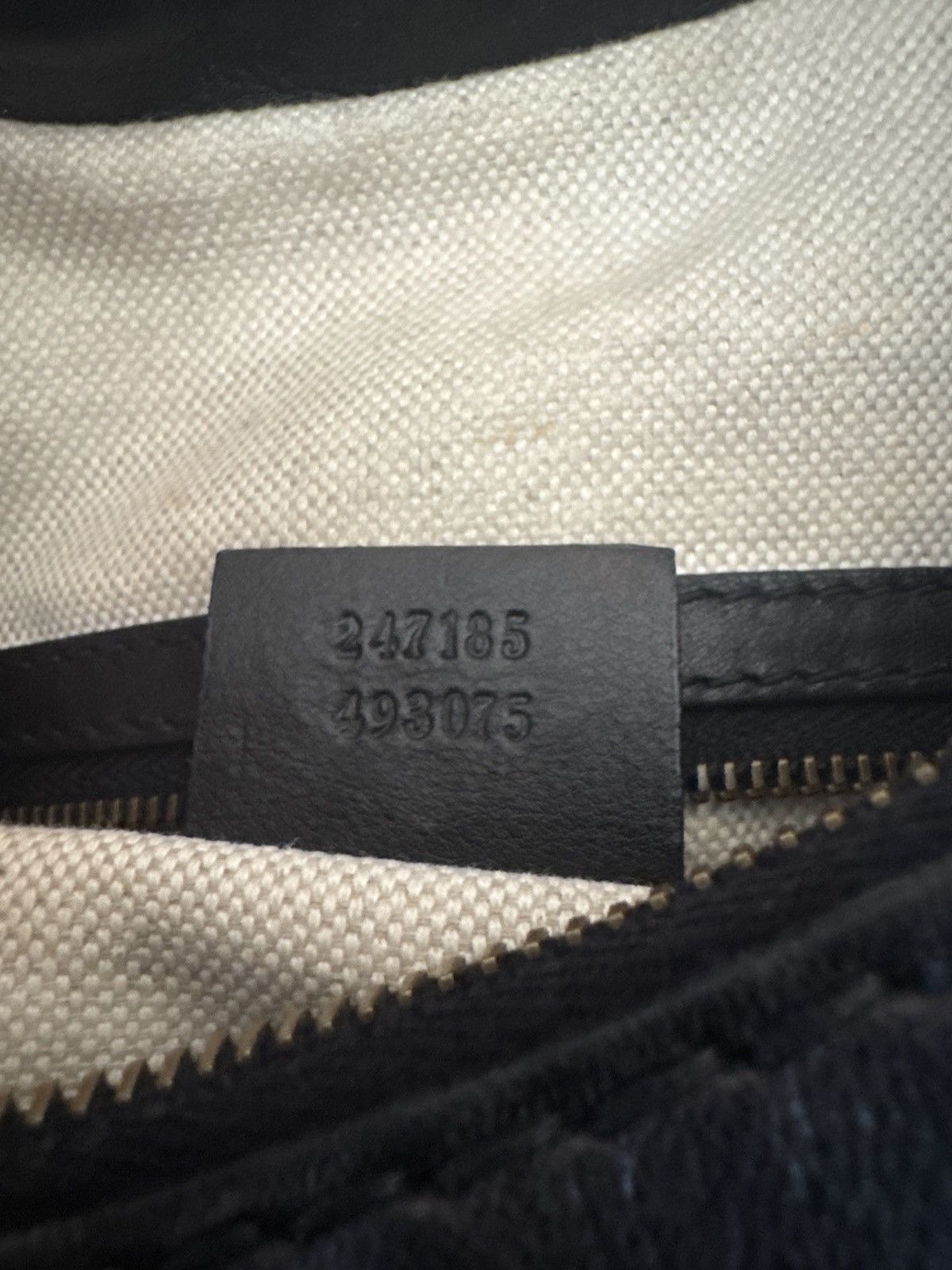 Gucci GUCCI Black Leather GG Running Medium Double G Hobo Bag Size ONE SIZE - 25 Thumbnail
