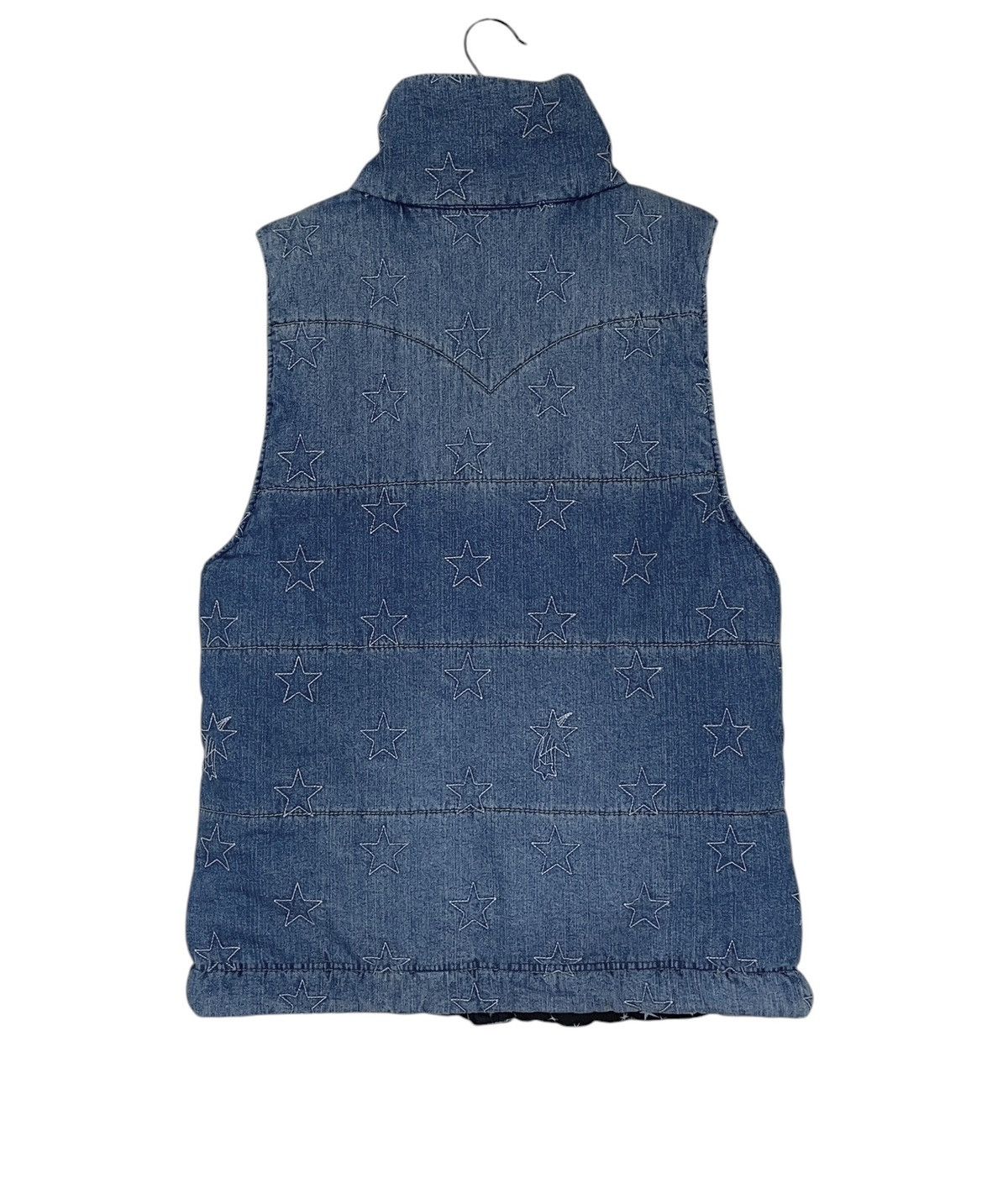 Japanese Brand × Vintage Vintage Japanese Brand Rodeo Crowns Denim Vest 2000s Size US M / EU 48-50 / 2 - 2 Thumbnail
