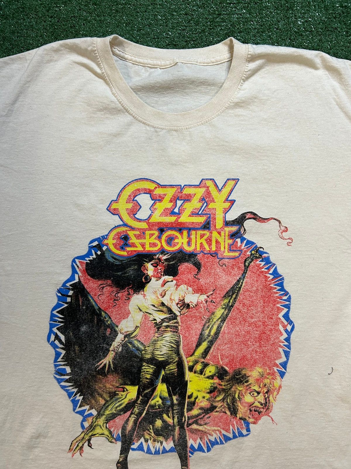 Band Tees Ozzy ozbourne tour 86 white tee Size US L / EU 52-54 / 3 - 7 Thumbnail