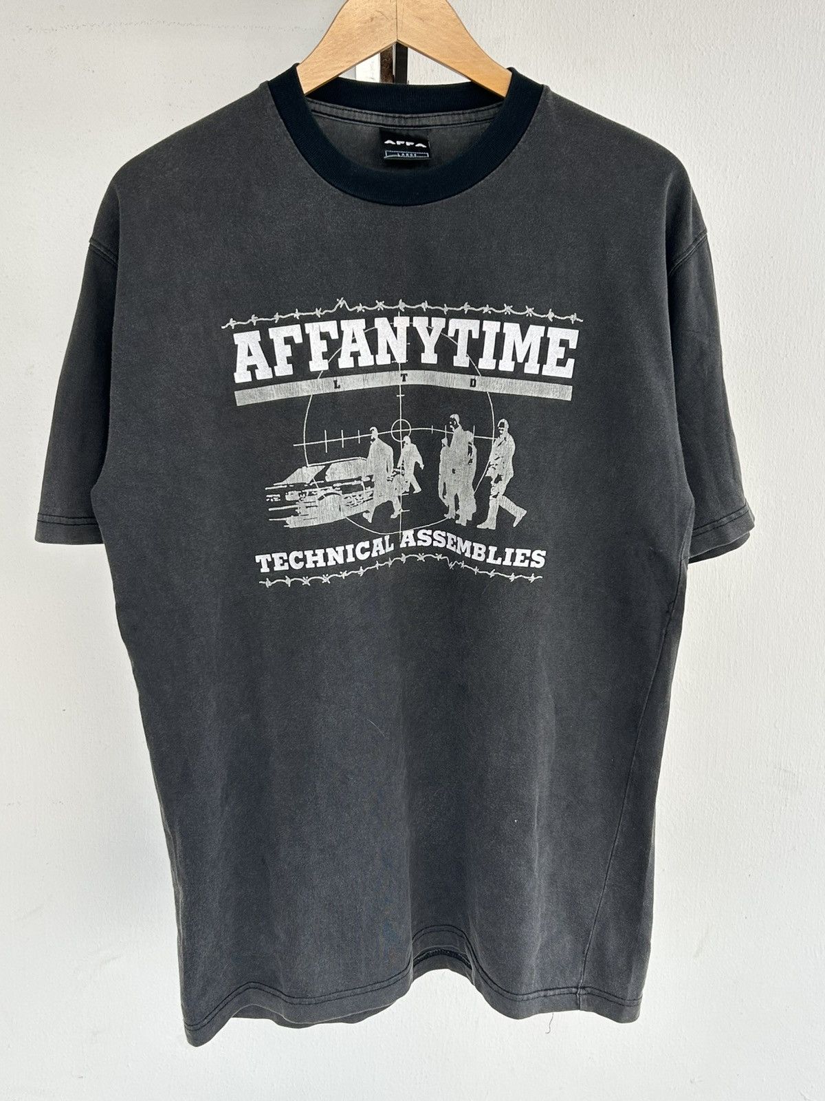 A.F.F.A. “A.F.F.A”nytime Technical Assemblies 90s Black Fade Tee Size US L / EU 52-54 / 3 - 1 Thumbnail