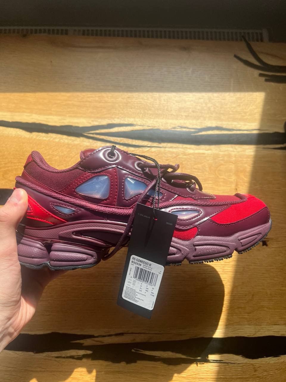 Raf simons ozweego burgundy clearance