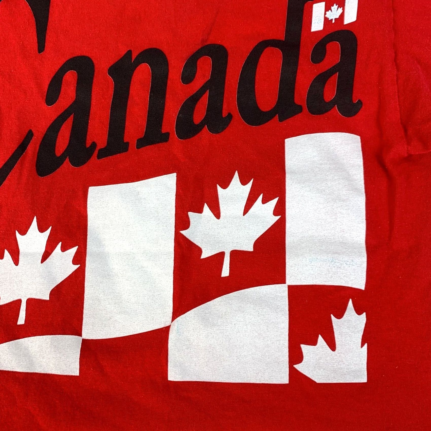 Vintage Alstyle Red White Black Canada Tee T-Shirt Small Mens Short Sleeve 100% Cotton Red Canada Tees Shirt Size US S / EU 44-46 / 1 - 7 Thumbnail