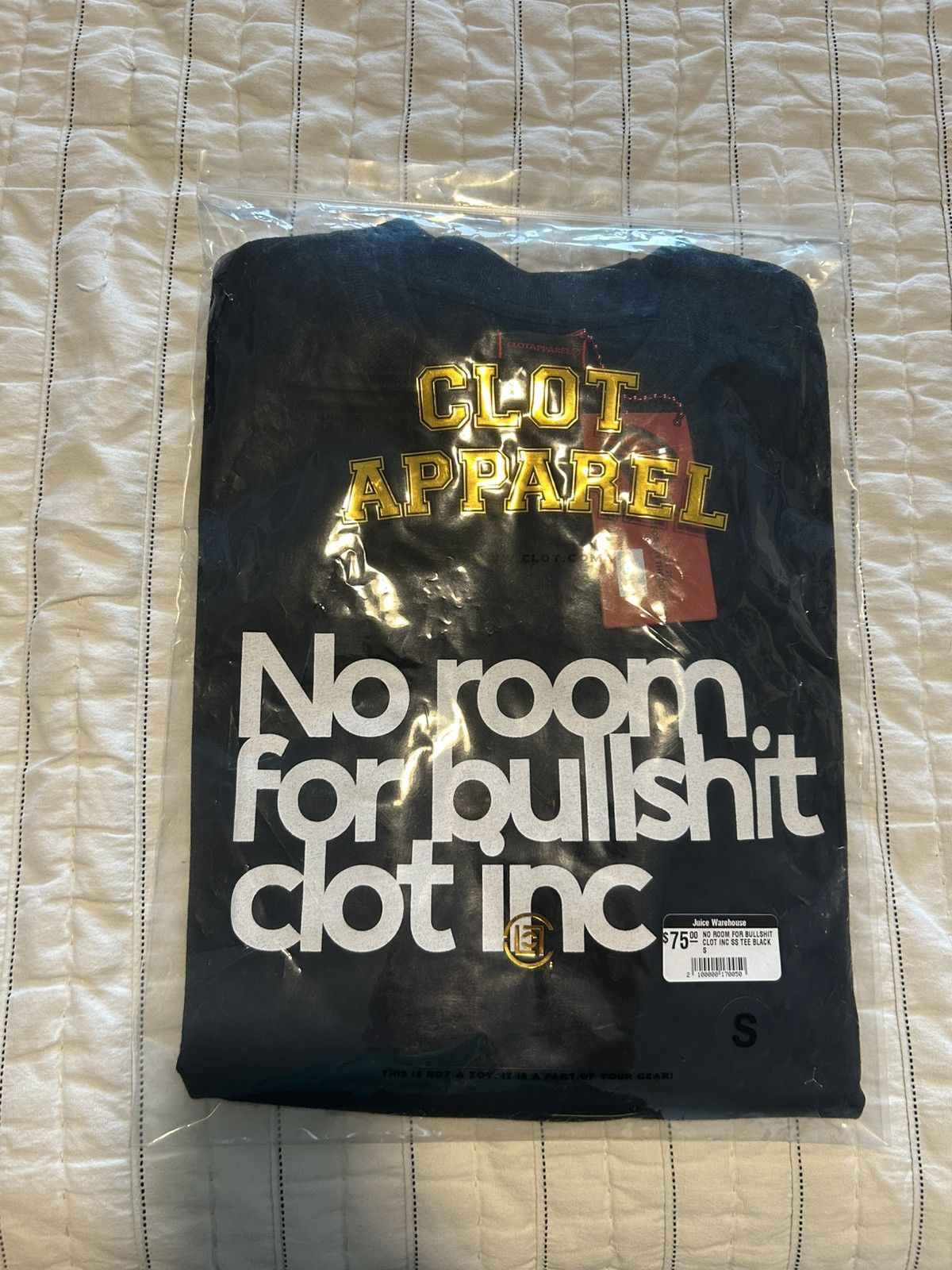 CLOT CLOT Inc No Room For Bullshit SS Tee Size US S / EU 44-46 / 1 - 6 Thumbnail