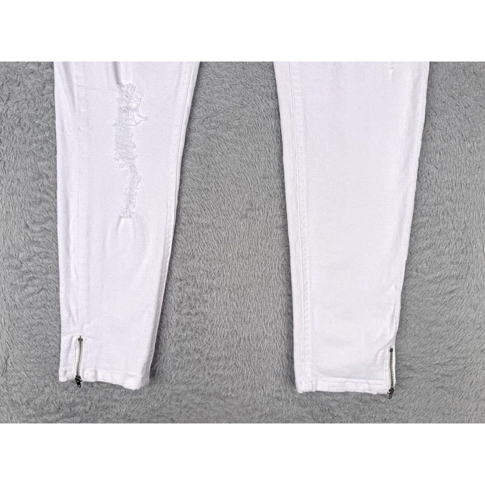 Venus Venus Jeans Womens 4 Pink Distressed Skinny Ankle Zip 5-Pocket Stretch Denim Size 27" / US 4 / IT 40 - 2 Thumbnail