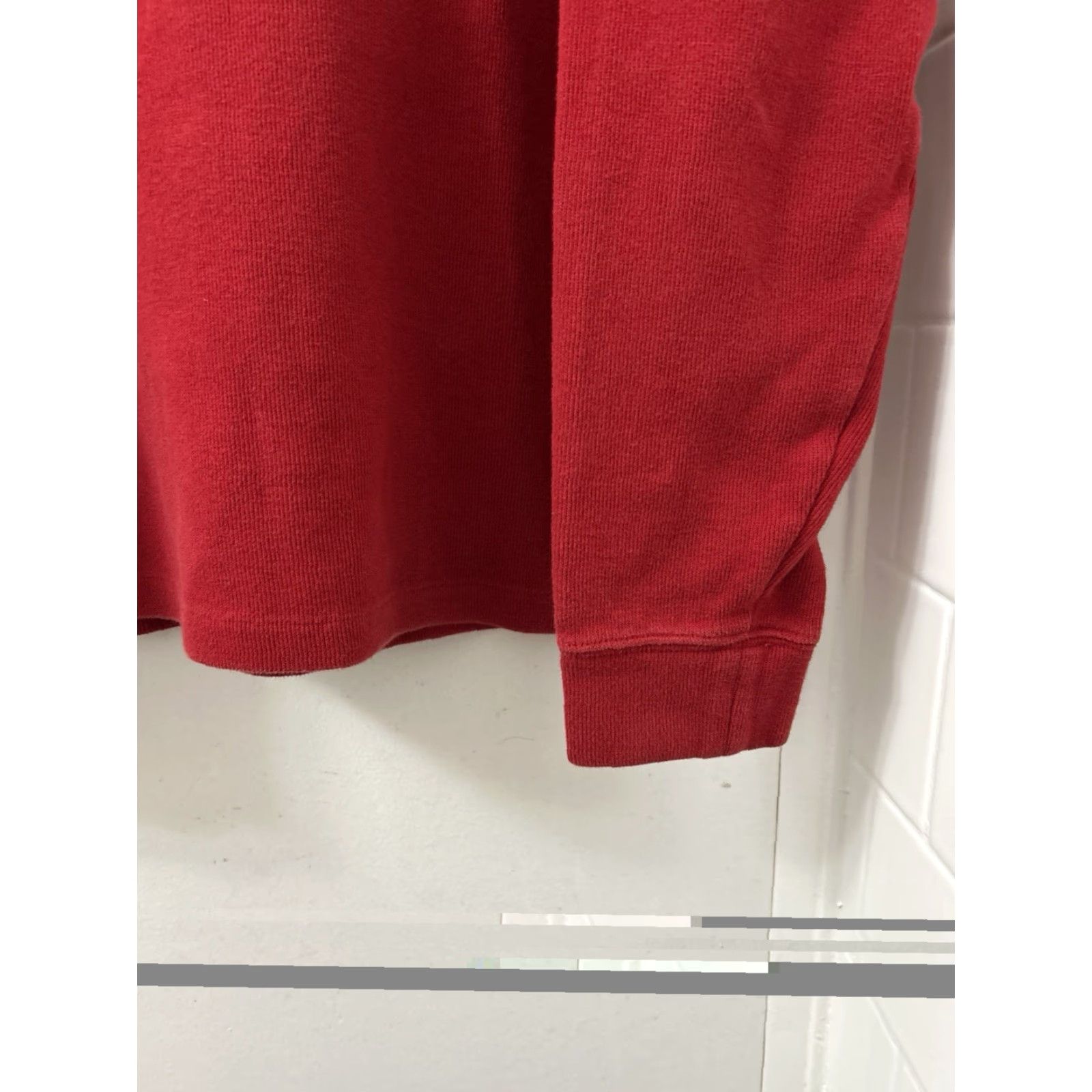 Polo Ralph Lauren Polo Ralph Lauren Sweater Polo 1/4 Zip Mens M Red Cotton Rib Mock Neck Pullover Knit with Pony Logo Embroidered L/S Classic Fit Size US M / EU 48-50 / 2 - 6 Thumbnail