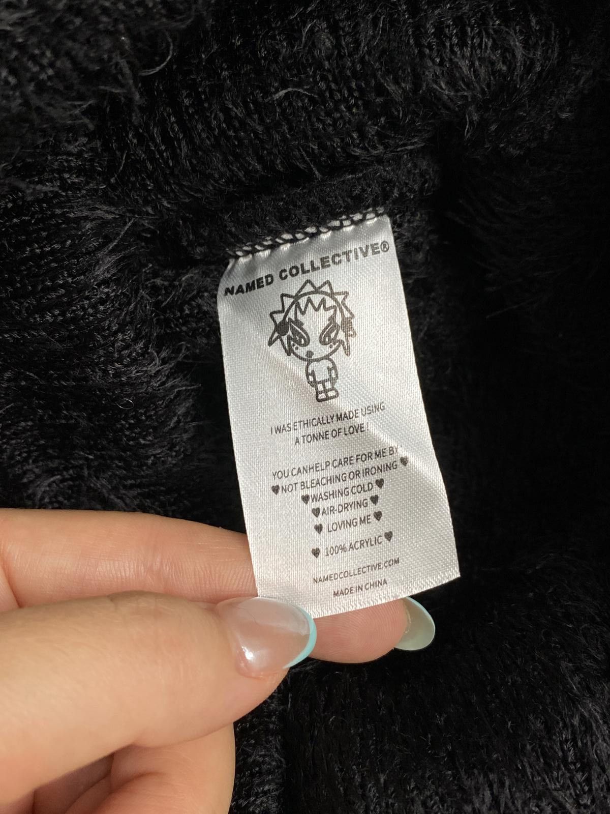 Designer × Named Collective Deadstock Named Collective No Cuff Knit Black Beanie OS Size ONE SIZE - 7 Thumbnail