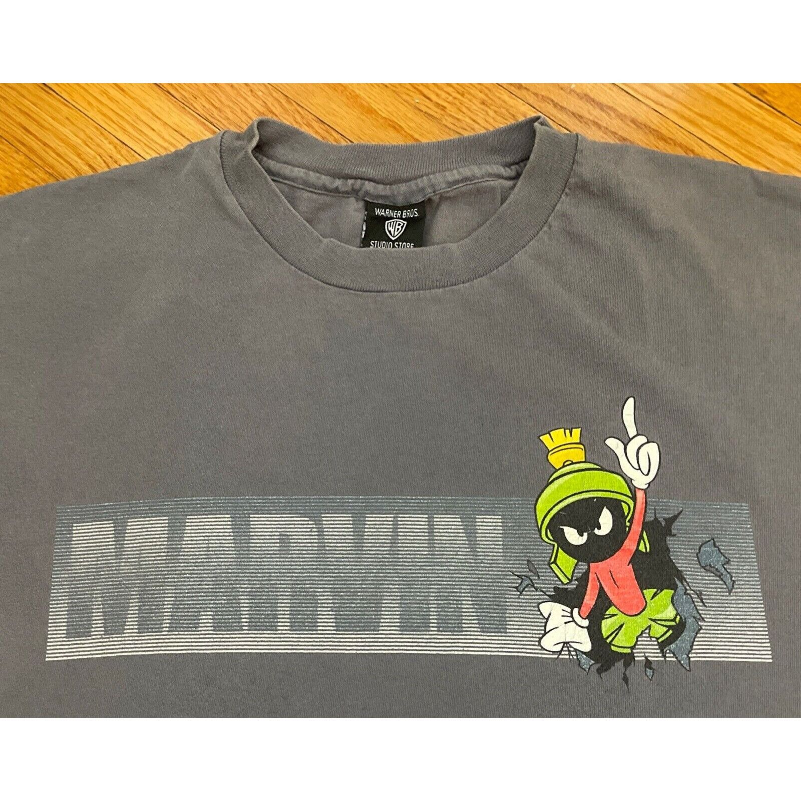 Vintage Vintage 90s Large Looney Tunes Marvin The Martian Warner Sin Size US L / EU 52-54 / 3 - 3 Thumbnail