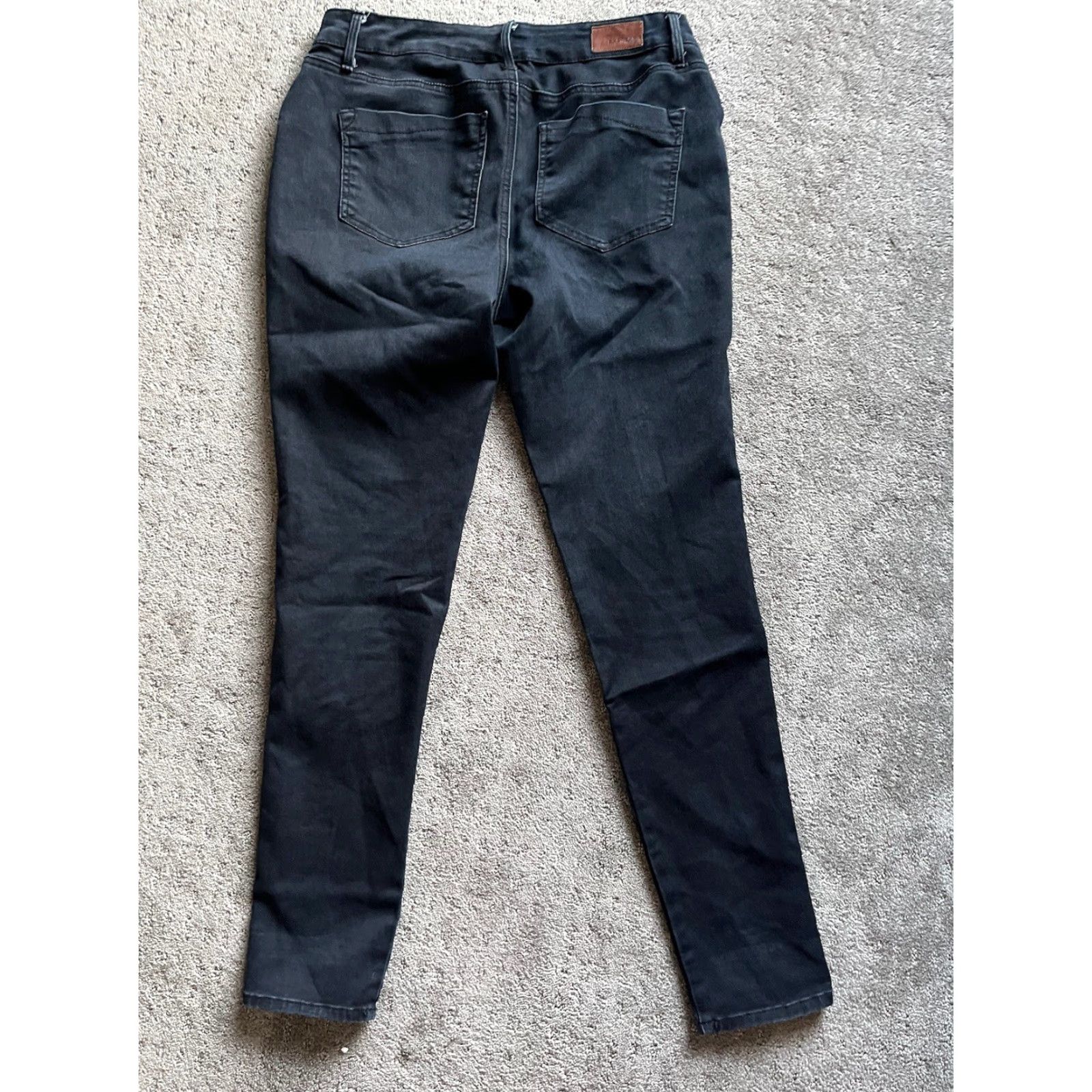 Express VINTAGE Express Stella Cotton Blend Jean Leggings Women's Size 8 Cropped Denim Blue Easy Care Size 30" / US 8 / IT 44 - 3 Thumbnail