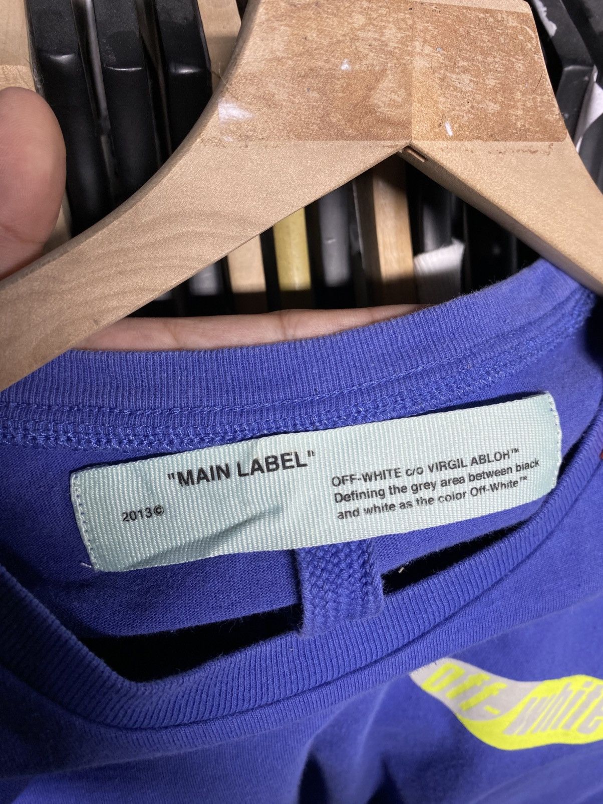 Off-White × Virgil Abloh Off-White Virgil Abloh Arrows Blue Tee Shirt Small Size US S / EU 44-46 / 1 - 11 Thumbnail