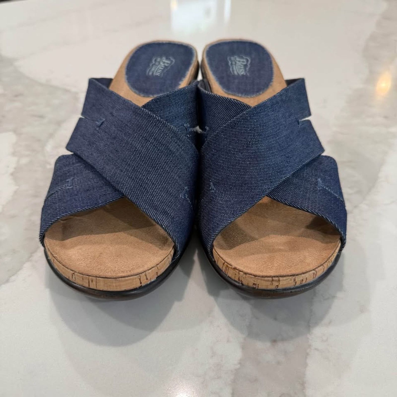 G.H. Bass & Co. G.H. Bass & Co. MaryAnn Denim Wedge Sandal Womens 8.5M Size US 8.5 / IT 38.5 - 5 Thumbnail