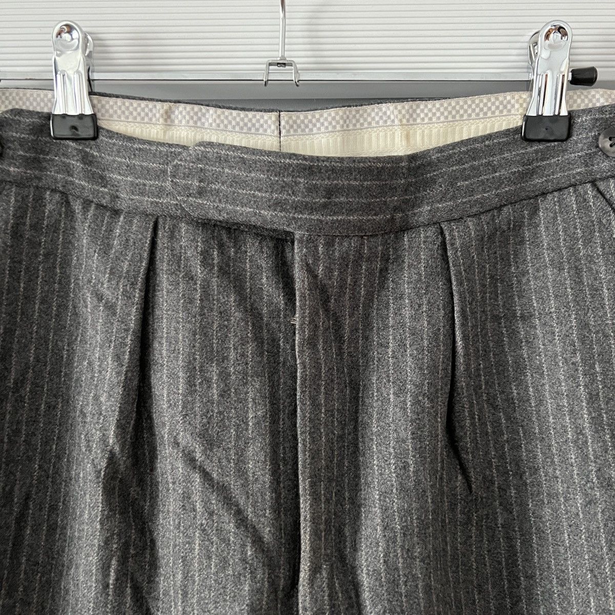 Vintage Vintage Aero Zip Casual Stripped Wool 30's Pants Rare Size US 32 / EU 48 - 9 Thumbnail