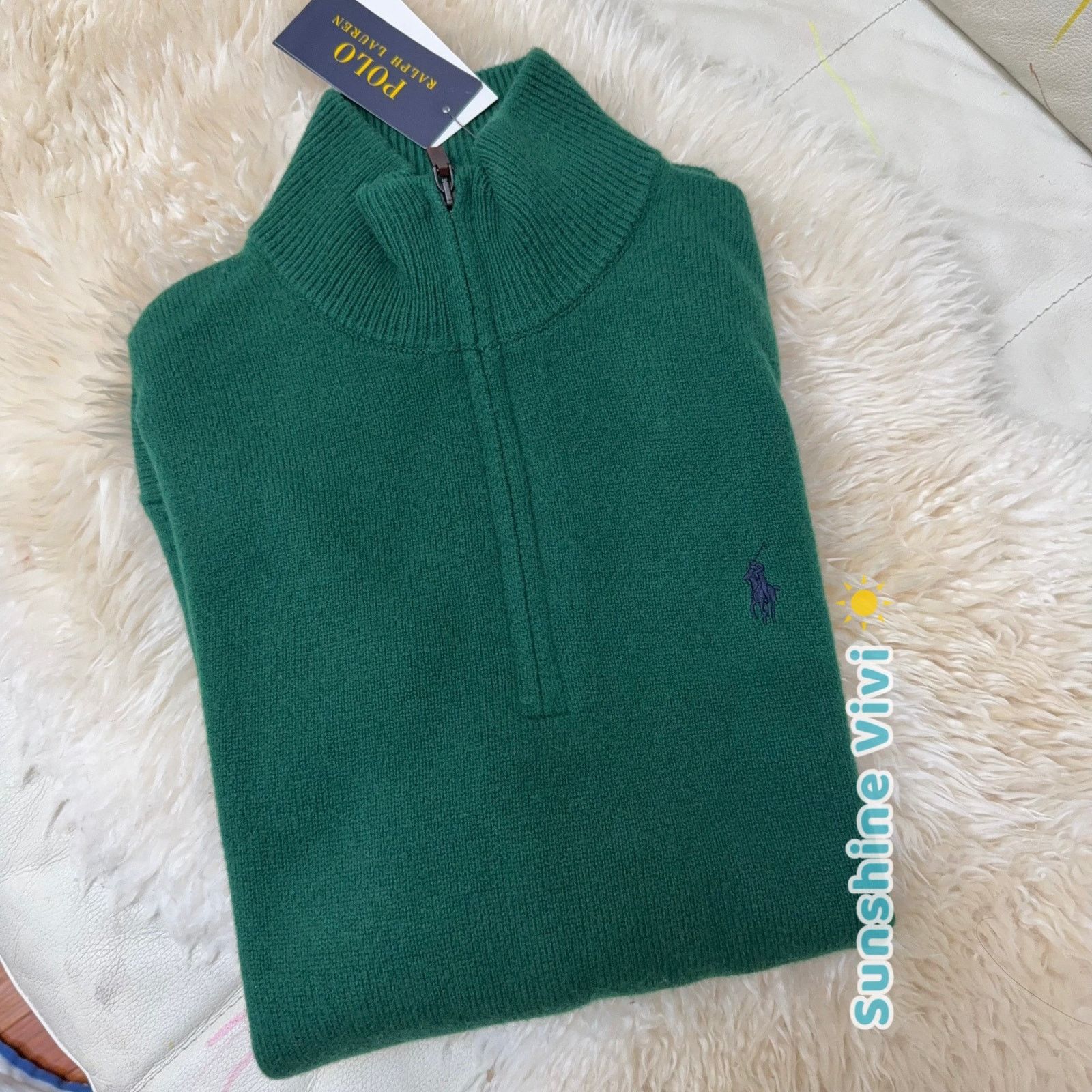 Ralph Lauren NEW POLO Ralph Lauren Wool Pullover Sweater Green Medium Size US S / EU 44-46 / 1 - 6 Thumbnail