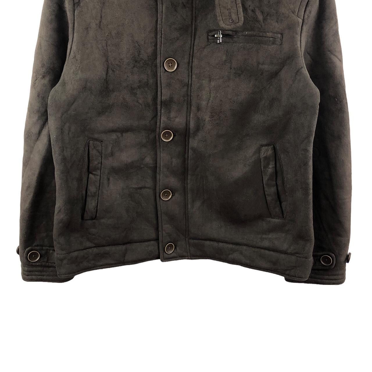 Kansai Yamamoto Vintage KANSAI YAMAMOTO JEANS Shearling Bomber Jacket Size M / US 6-8 / IT 42-44 - 4 Thumbnail