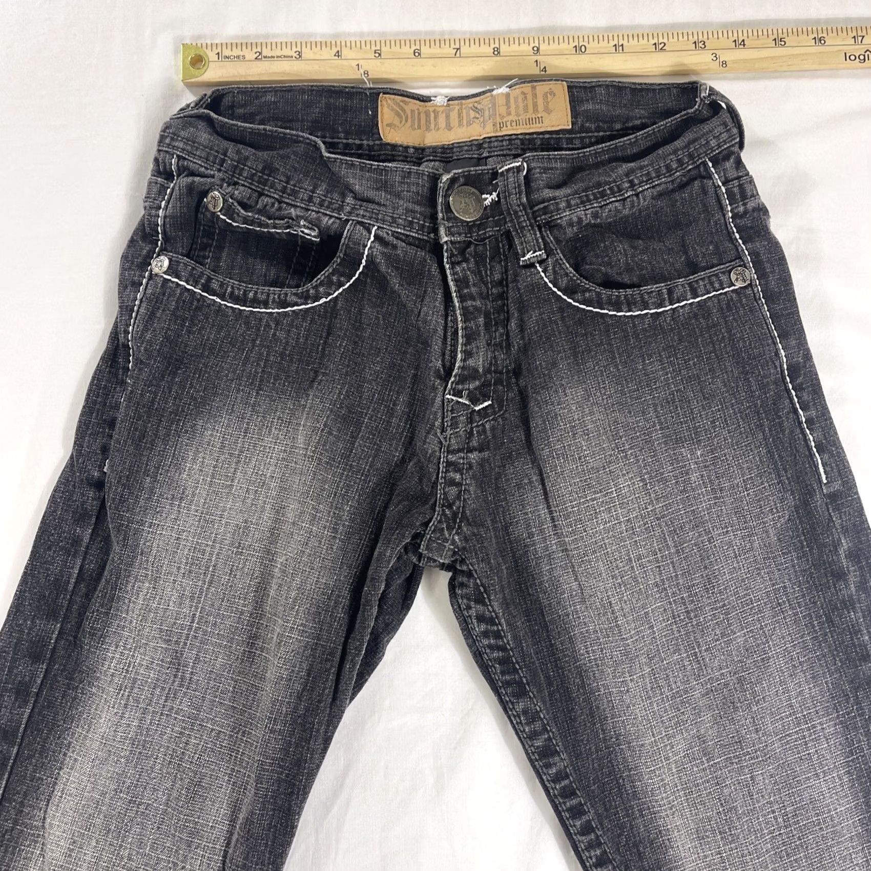 Southpole VINTAGE Southpole Jeans Black Embroidered Flap Pocket Y2K 29x30 Denim Jeans Men Regular 30in Inseam Black Embroidered Flap Pocket Y2K Jeans Size US 29 - 5 Thumbnail