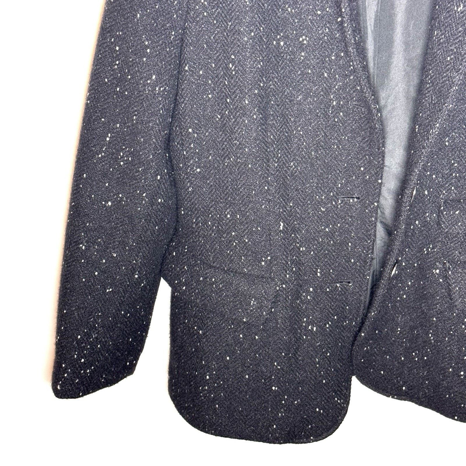Jil Sander VTG Jil Sander Black Speckled Wool Blazer Jacket Late 90s S Size S / US 4 / IT 40 - 7 Thumbnail