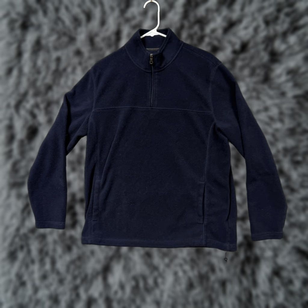 Croft & Barrow Croft & Barrow Jacket Mens L Blue Fleece 1/4 Zip Pullover Outdoor Hiking Size US L / EU 52-54 / 3 - 1 Thumbnail