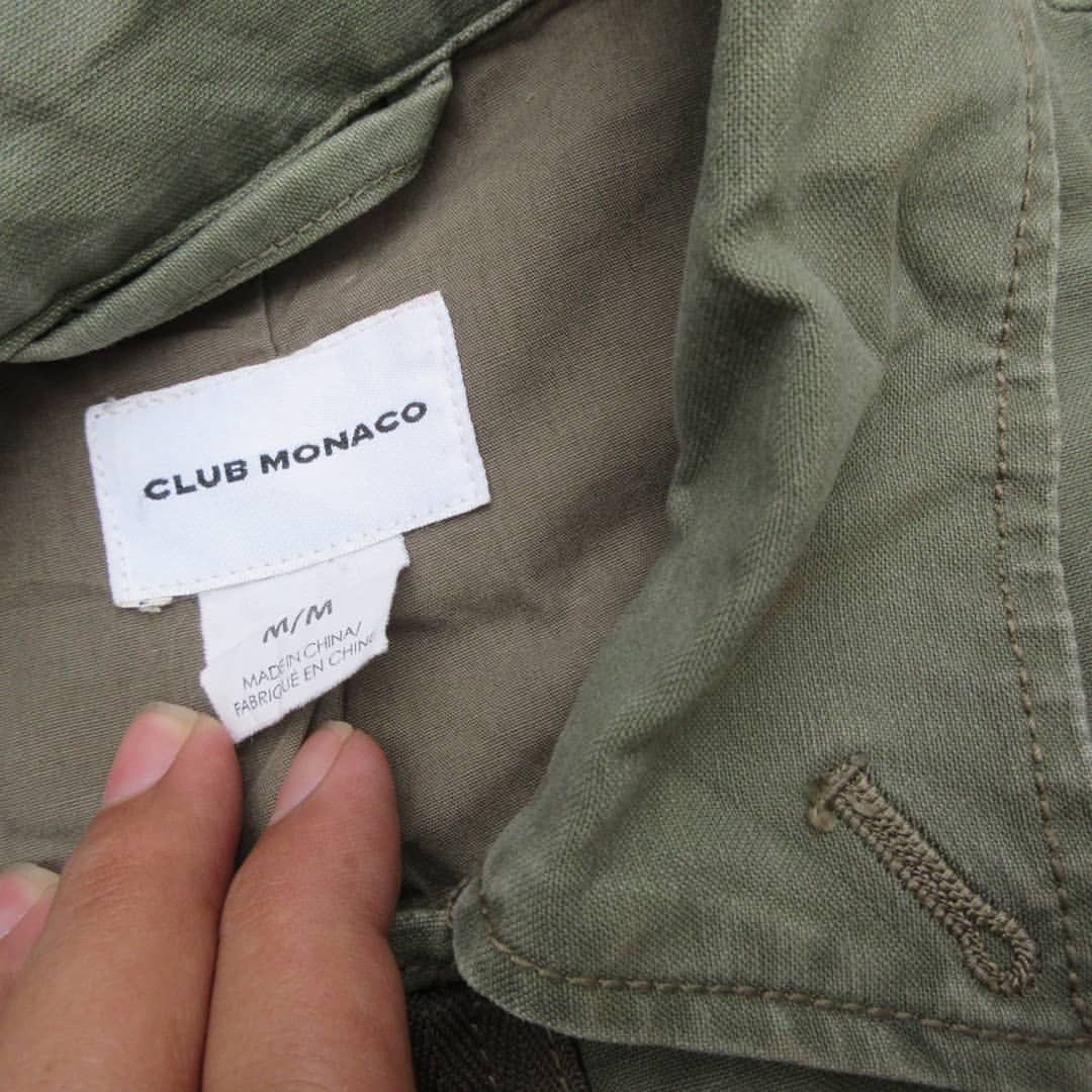 Club Monaco × Vintage Vintage Club Monaco Military Shirt With Rough Raw material Size US M / EU 48-50 / 2 - 4 Thumbnail