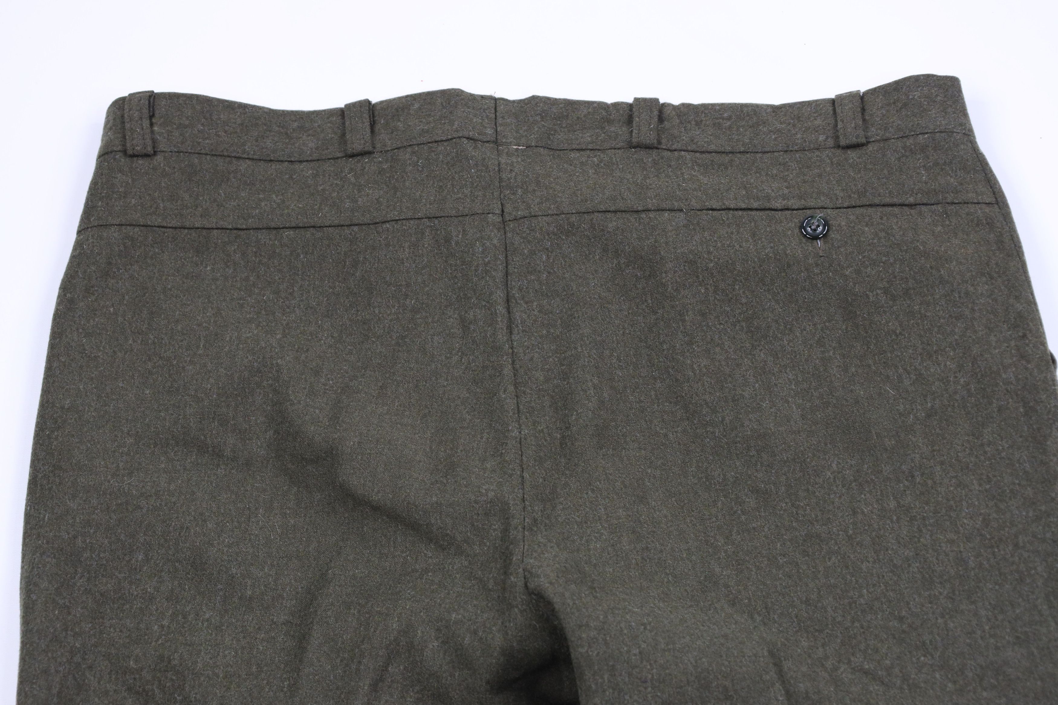 Vintage Vintage 70s Streetwear Wool Wide Leg Chino Pants Green Size US 42 / EU 58 - 11 Thumbnail