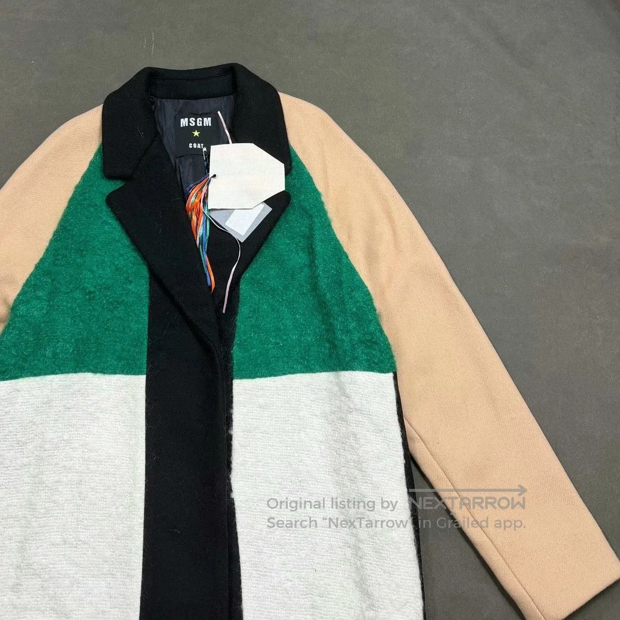 MSGM MSGM Women's Colorblock Wool Coat. Size S / US 4 / IT 40 - 3 Thumbnail